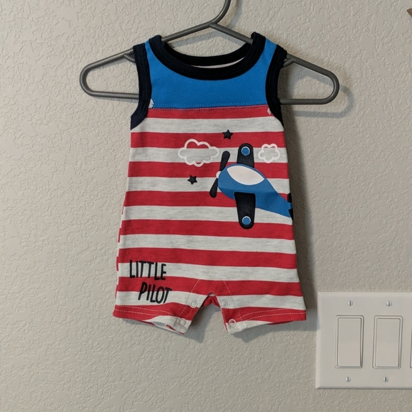 Swiggles Other - "Little Pilot" Airplane Baby Romper